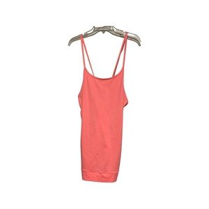Women’s Sweaty Betty Spaghetti Strap Tank In Neon Orange Sz Lg